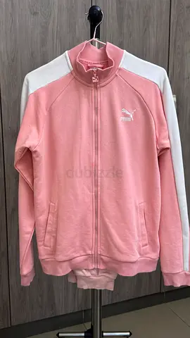 Pink Puma Full-Zip Track Jacket and Pant - Girls Medium
