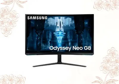 Samsung 32 inches G85NB Odyssey Neo G8 4K 240Hz Curved Gaming Monitor 32BG850N