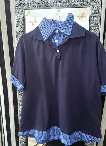Two-piece shirt, size medium