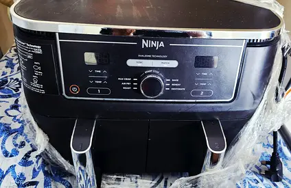 Ninja Foodi Dual Zone Air Fryer 7.6L, 2 Drawers, Excellent Condition