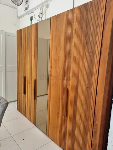 Wooden 6 door wardrobe