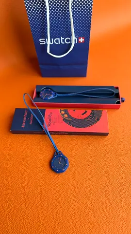 APxSwatch Royal Pop Blue Pendant Watch with Original Packaging
