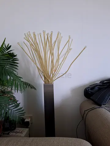 Decorative floor lamp with sculptural branch design - good condition