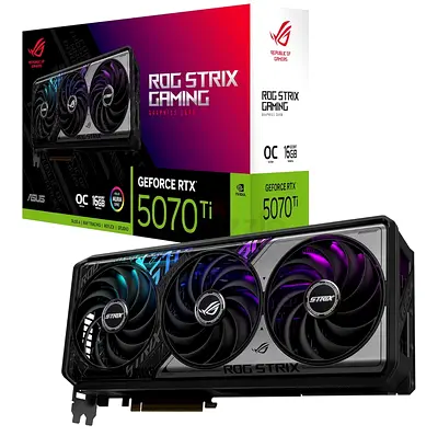 ASUS ROG Strix GeForce RTX 5070 Ti 16GB Graphics Card - Open Box - Under Warranty