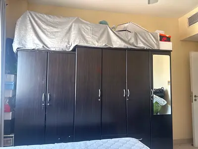 Free 6-Door Wardrobe with Mirror