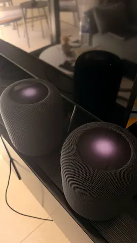 Pair of Apple HomePod smart speakers - Space Gray
