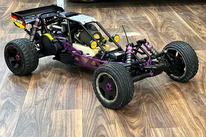 HPI Baja 5b purple for sale with remote