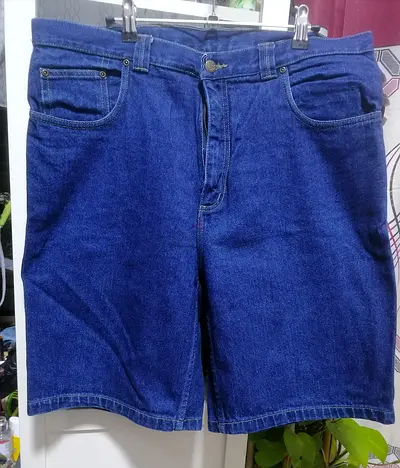 Dark Blue Men’s Denim Shorts - Size 36