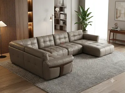 Top quality Natuzzi Italia Herman brand Ushape sofa
