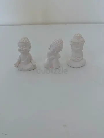 Small White Buddha Statue - Decorative Collectible