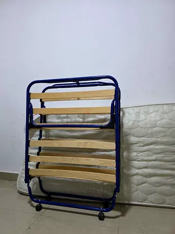 IKEA Sandvika Folding Single Bed with Quality Heavy Mattress (Delivery possible)
