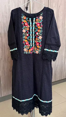 Black chikankari shirt and trouser from brand Kayseriya.