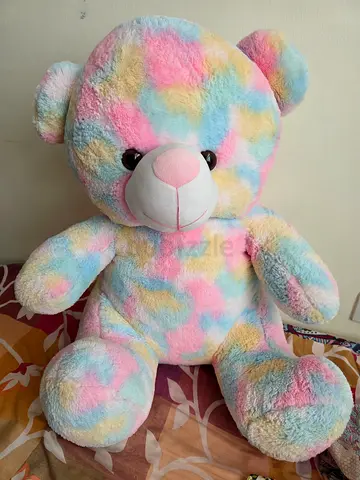 Giant Colorful Pastel Teddy Bear Plush Toy 70cm×60cm