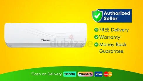 BOMPANI 1.5 Ton Rotary T3 Split Air Conditioner - Brand New | 1 Year Warranty | FREE Delivery | SHJ5