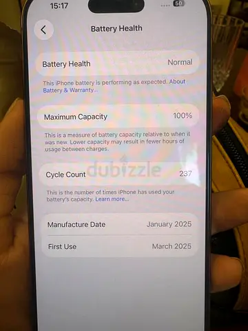 Iphone 16 Pro 128 Gold with 100% Battery Health