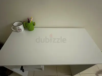 White study desk