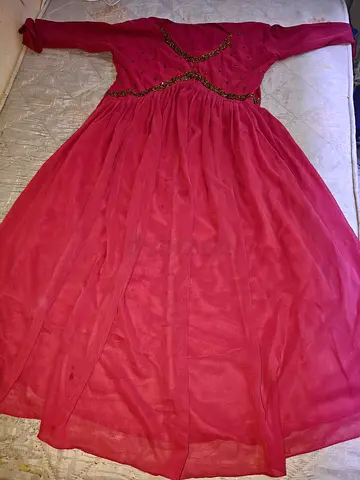 Elegant Pink Party Dress / Maxi Dress for Women – Good Condition