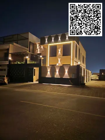 Luxury villa for sale in Al Zahia area, Ajman. High-end finishing and comprehensive specifications.
