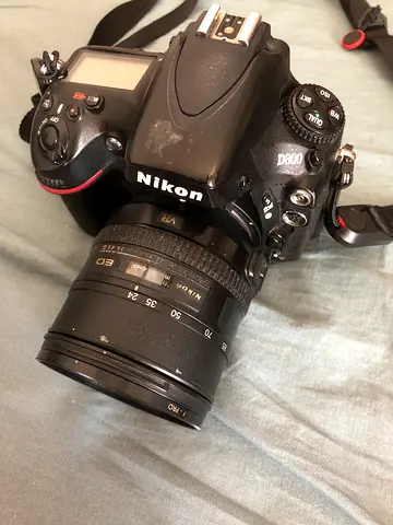 Nikon D800 with 24-85 mm lens