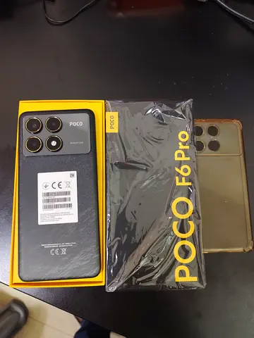 Poco smartphone with box, charger, cable and case - good condition