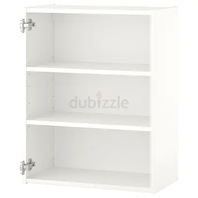 Ikea white storage cabinet with storage shelves, closing door only AED 125