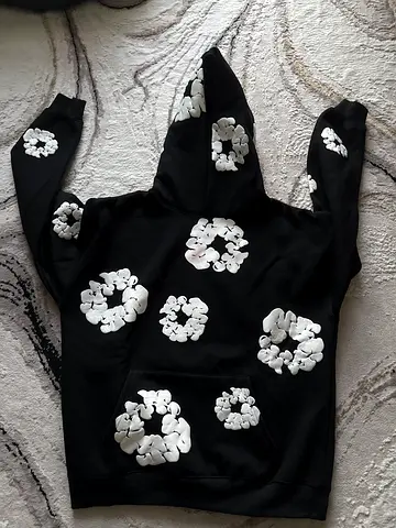 Black denim tears hoodie perfect condition