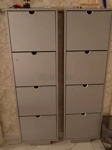 Wall mounted 2 shoe cabinets for 140.