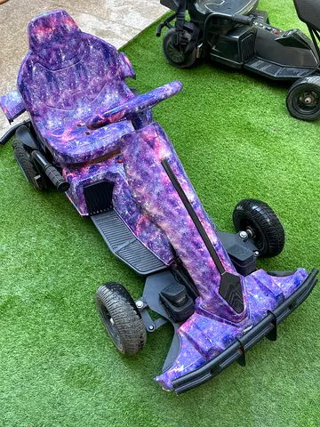 Galaxy Print Electric Go-Kart for Kids