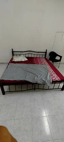 King-size bed sale with mattress Normal used