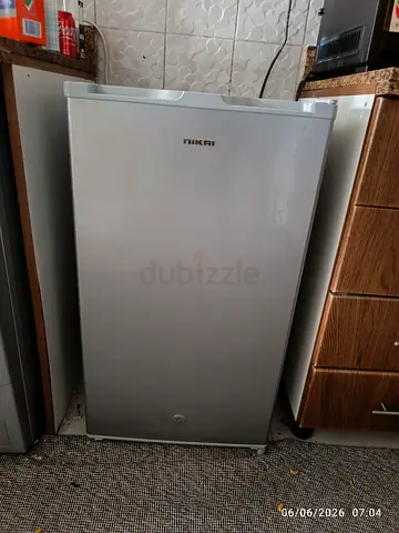 Height 83cm with 47cm Compact single-door mini fridge in good working condition