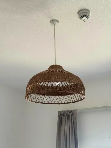 Woven Rattan Pendant Light - Natural Hanging Lamp