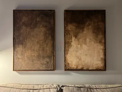 Exclusive Abstract Wall Art Set 60×90 cm (23.6×35.4 in) – Handmade Wooden Frames