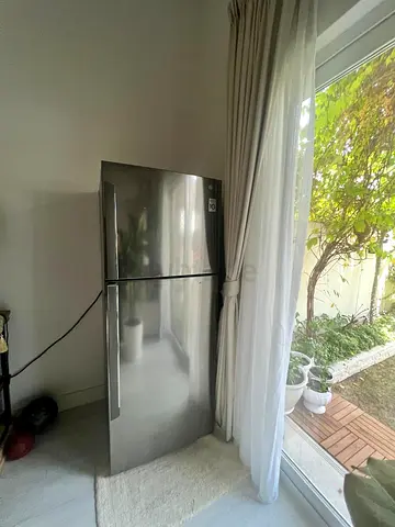 LG Silver Top-Freezer Refrigerator - Good Condition