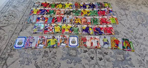 Collection of World Cup / Football Trading Cards - Assorted Players