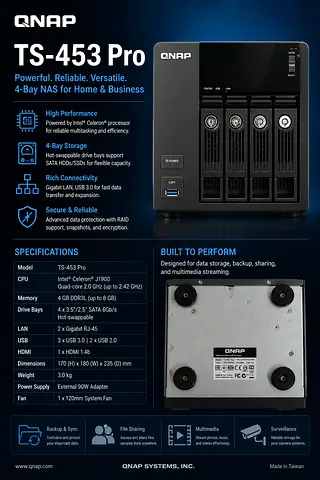 QNAP TS-453 NAS 4-Bay