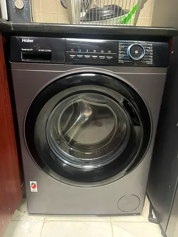 Haier front-load washing machine - 7kg, grey (used)