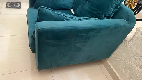 Velvet single Seater Sofa Lounge