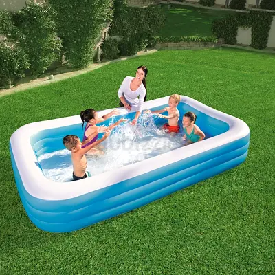 Large Rectangular Inflatable Family Pool - Good Condition