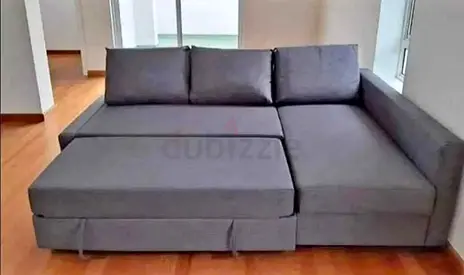 Ikea L shape sofa store cum bed and you can fix the storage