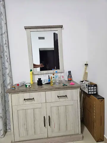 Light Wood Dresser - 2 Drawer, 2 Door Storage