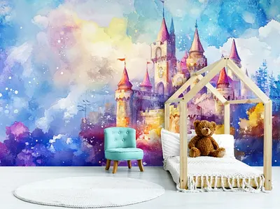 Kids Fairytale Castle Mural | Wall Decor Dubai