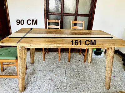 Wooden Dining set (Dining Table + 3 Chairs)