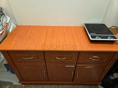 Wooden Kitchen Storage Cabinet with Drawers