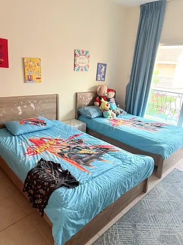 Kids Twin Beds with Mattress (2 beds) 120x200 cm
