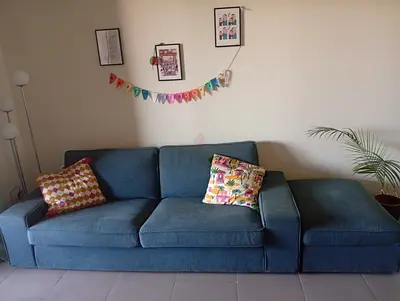 IKEA KIVIK 3-seater sofa  including a matching footstool
