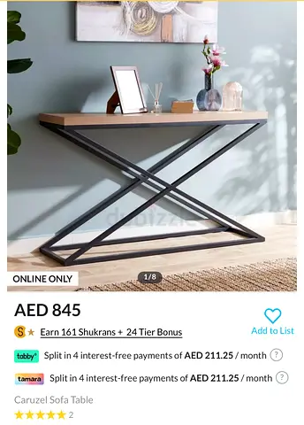 Console table