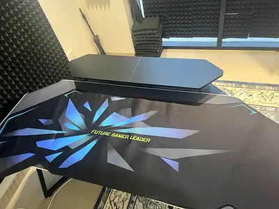 Large Gaming Desk with Extended Mouse Pad - Future Gamer Leader