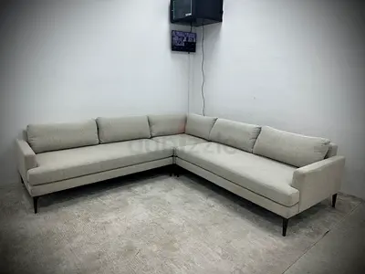 Like new condition west elm corner sofa