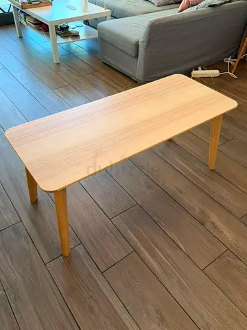 Minimalist Light Wood Coffee Table - Good Condition