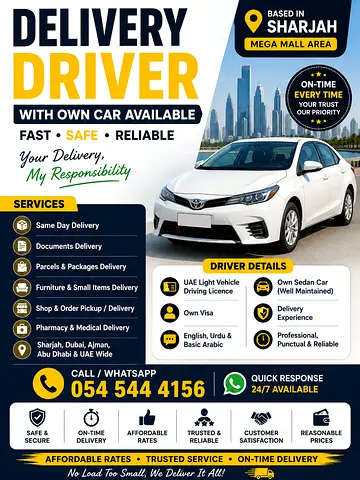 Delivery service with own car